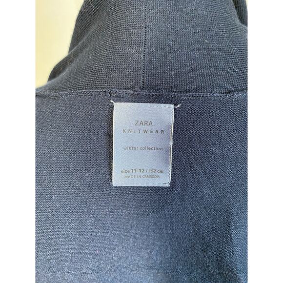 Zara Knitwear Winter Collection Black Open Cardigan XS - Picture 6 of 7